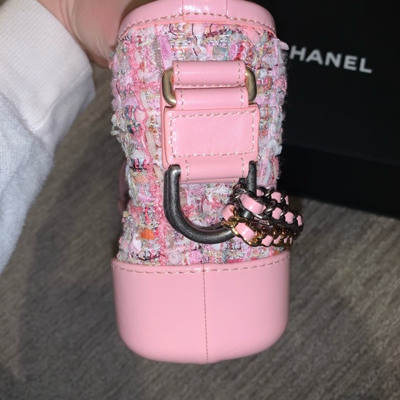 Chanel Pink Tweed Small Gabrielle - Picture 10 of 12